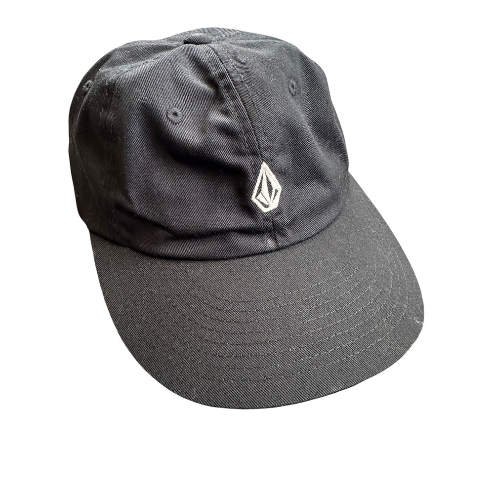 Volcom‎ Baseball Cap Mens OS Black Excellent Stone Logo Adjustable Dad Hat